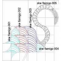 SKW Mod Flamingo Quilt Bundle